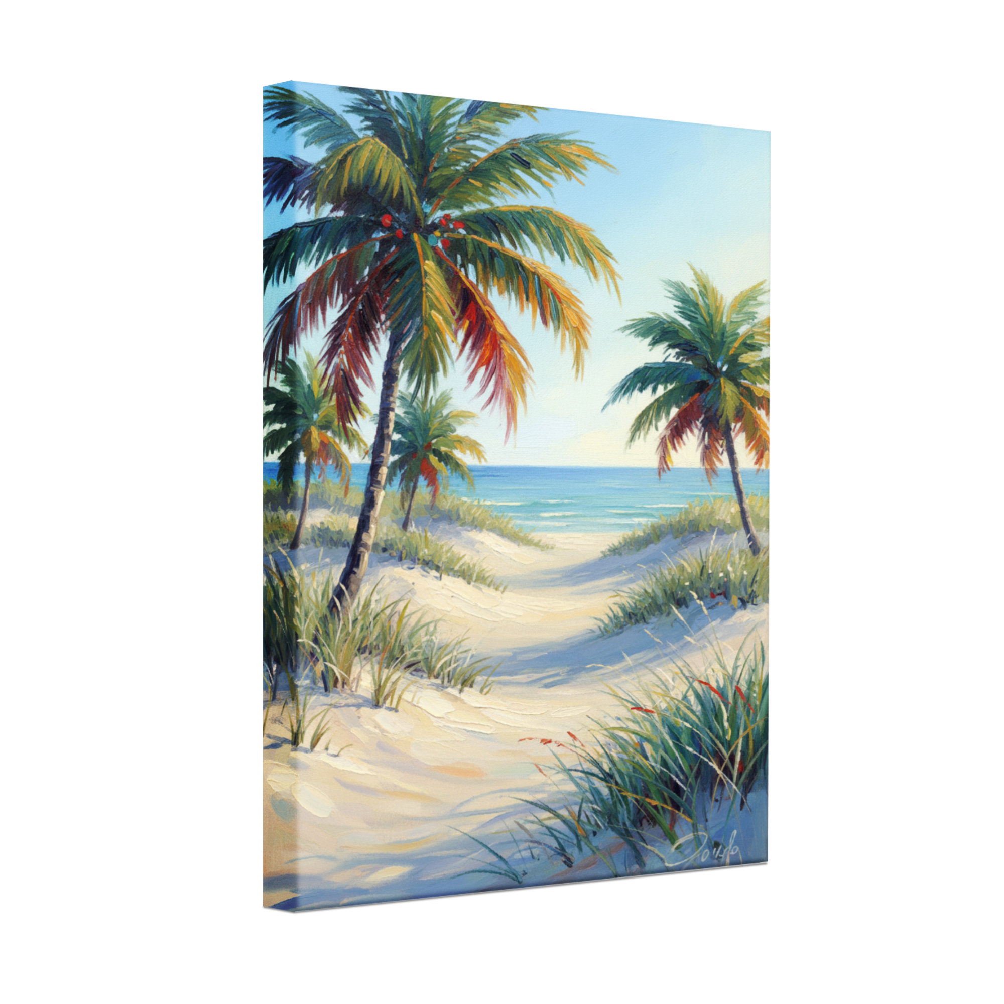 Bay Isle Home™ Plants & Flowers Tropical Beach Palm Trees Ocean View ...