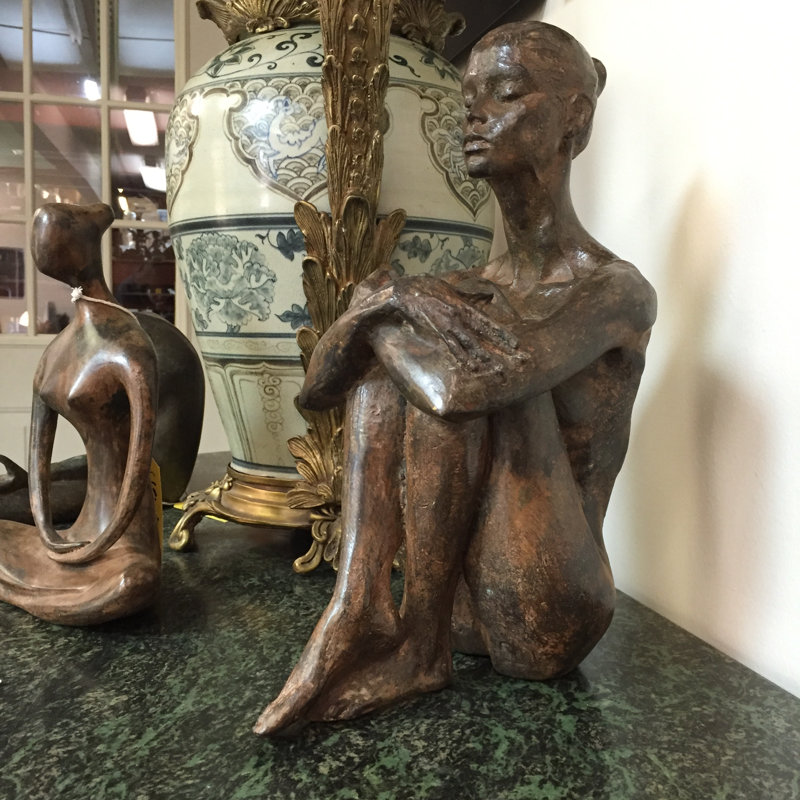Sculpture bronze sérénité