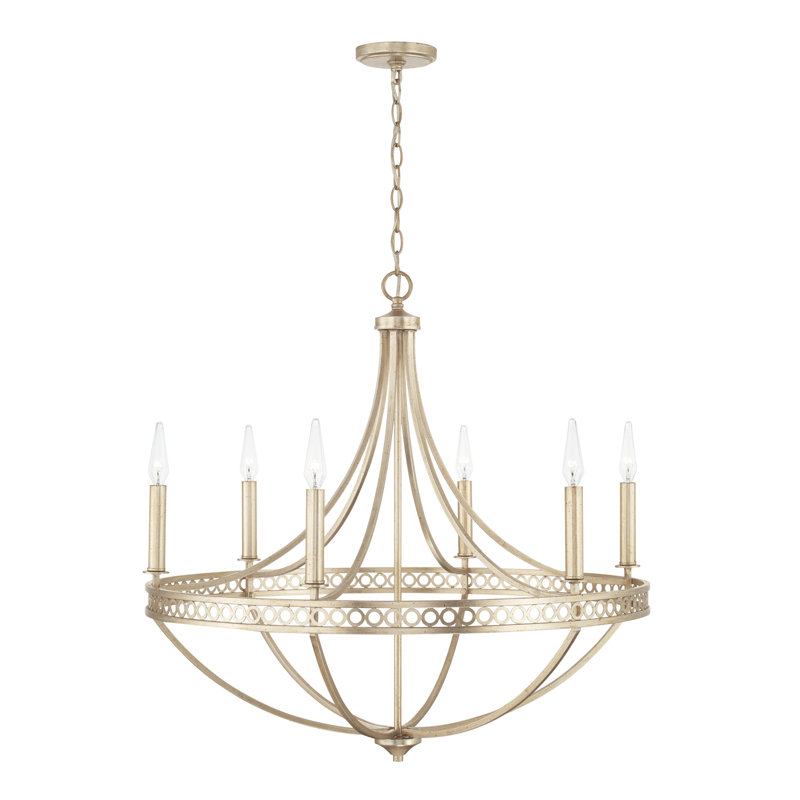 6 - Light Dimmable Empire Chandelier