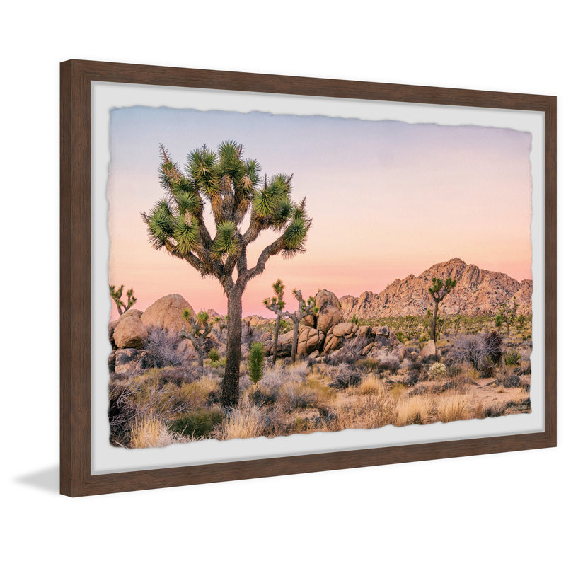 Desert And Boulders - Single Picture Frame Print, 61cm H x 91cm W x 3.81cm D