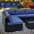 9 - Person Patio Conversation Set with Cushions-42527508
