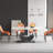 7 - Piece Stone Pedestal Dining Table Set-1364553953-1361495494