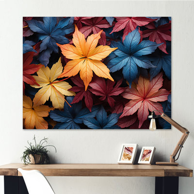 Japanese Maple Collage III - Japanese Wall Art Living Room