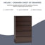 Helen 70cm W 5 - Drawer Chest of Drawers-36019807