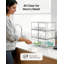 Ensemble de 4 petits tiroirs de rangement empilables transparents, organisateur de maquillage pour salle de bain en acrylique, bacs de rangement en plastique pour meuble-lavabo, sous-comptoir, armoires de cuisine, garde-manger, rangement