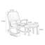 Chaise berçante moderne, simple et confortable-102099240