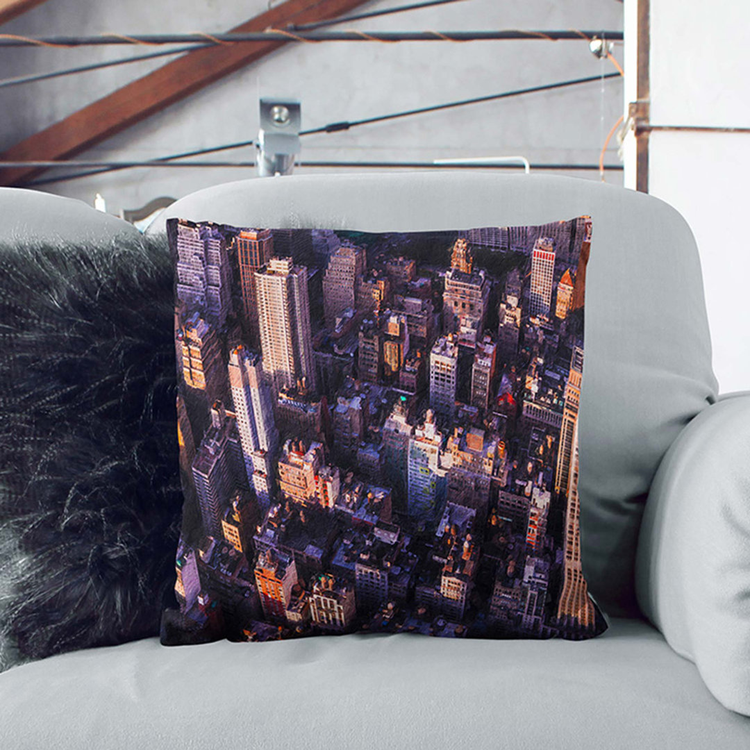 Above New York City Cushion with Filling