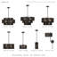 Lustre suspendu 5 lumières Asllan-122725135-122725131