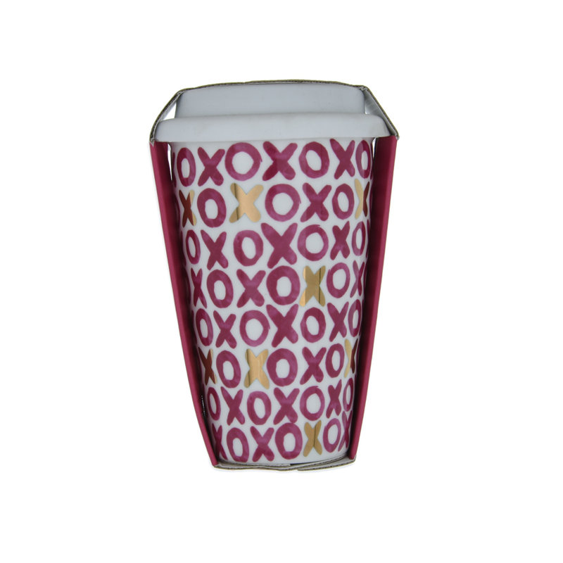 17 Stories Double Wall Insulated Bone China Travel Mug