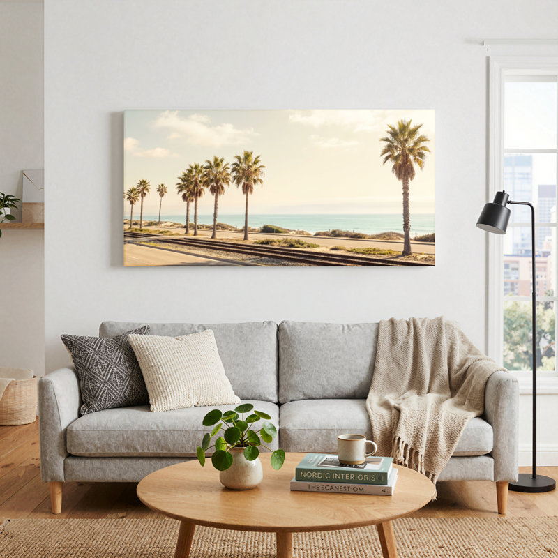 Ensemble de 1 tableau sur toile Palm Beach, L 48 po x H 24 po, Toile tendue