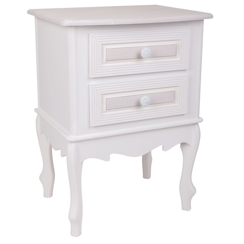 Bennet 42cm W Manufactured Wood Bedside Table
