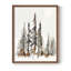 Rustic Evergreen II, reproduction encadrée - bois massif-191759091-191758863
