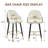 Modern PU Leather Bar Stool With High Back Footrest, 25" Seat Height-183521278-183681736