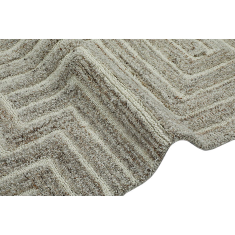 Tapis en laine touffeté à la main Wrought Studio ™, Rectangulaire 3 pi x 5 pi