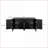Cabinets, 59'' Farmhouse Curved Vintage Storage Sideboard with Adjustable Shelves, Large Wooden Handles | Antique Black | Kitchen-1764324469