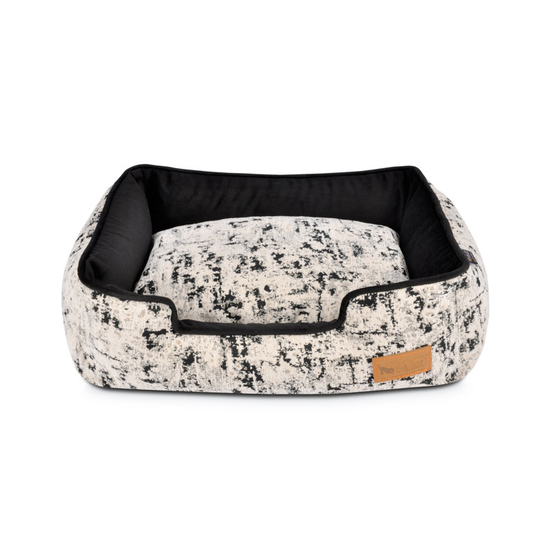 Lit pour chien Celestial, Grand (l 30 po x P 38 po x H 9 po), Noir / blanc
