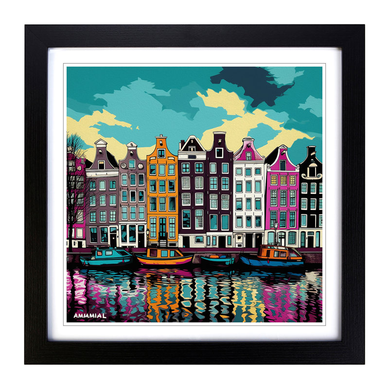 1 Piece Single Picture Frame Wall Art, Black