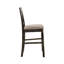 Ensemble de 2 chaises à hauteur de comptoir avec siège rembourré en lin
