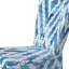 Chaise d'appoint rembourrée en velours Blue Galaxy