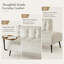 Canapé moderne deux places en velours avec dossier et table d'appoint pivotante, 137 cm (54 po)