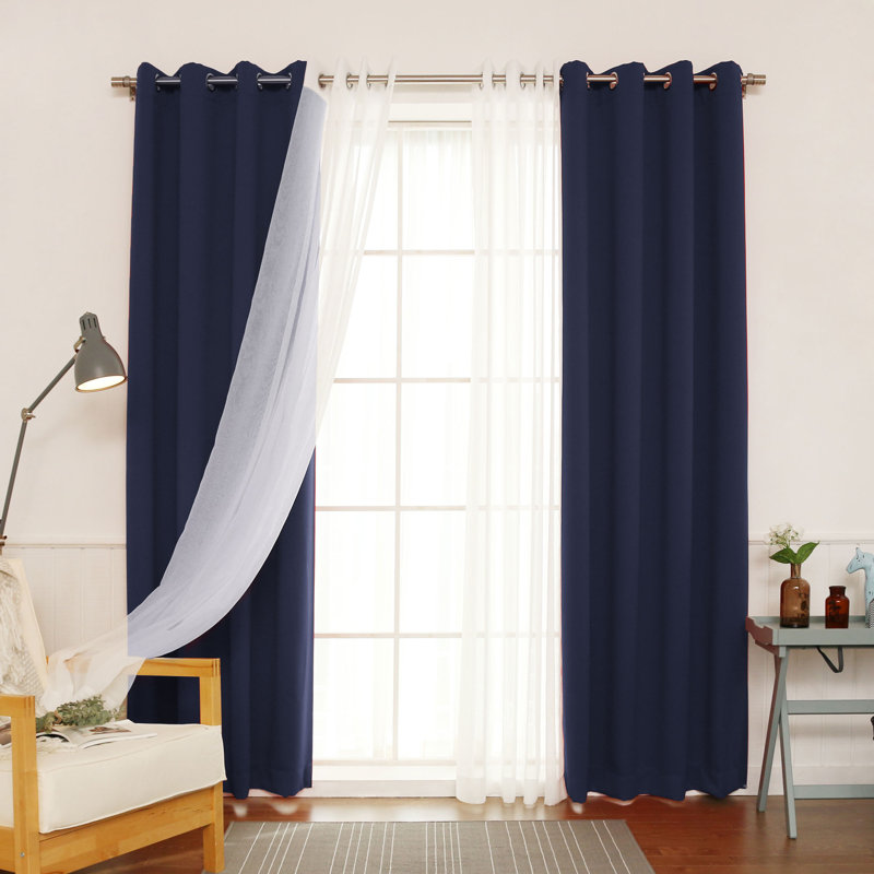 Granados Sheer Curtain, Navy