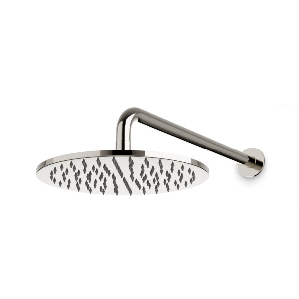 Pomme de douche à fixation murale 10 po nickel poli