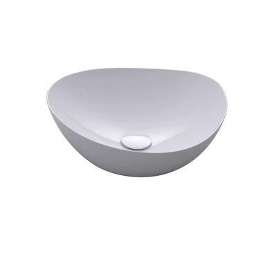 TOTO® Kiwami® Asymmetrical Vessel Bathroom Sink, Matte White