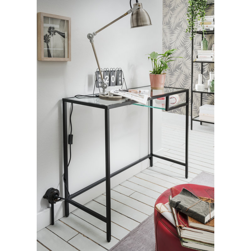 Callendale 103cm Glass Top Console Table