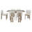 Kamanda 7-Piece Dining Set with Trestle Table & 6 Upholstered Chairs-115283122