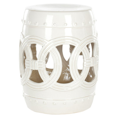 Bartlesville Ceramic Accent Stool