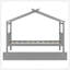Lit simple en bois avec lit gigogne simple-130092273-130092272