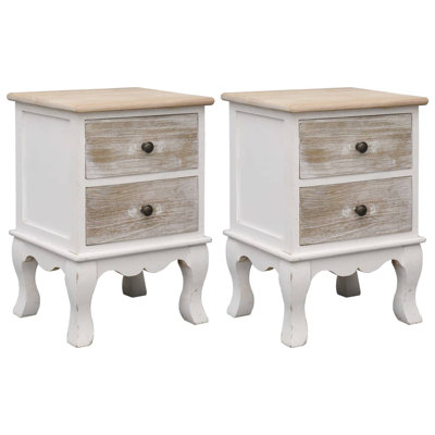 Defelice 35cm W Solid Wood Bedside Table