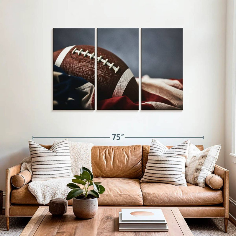 Football américain Sireci sur drapeau, H 36 po x l 57 po