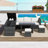 6-Piece Hand-Woven PE Rattan Outdoor Sofa Set with Tempered Glass Table and Adjustable Comfort-1033628797