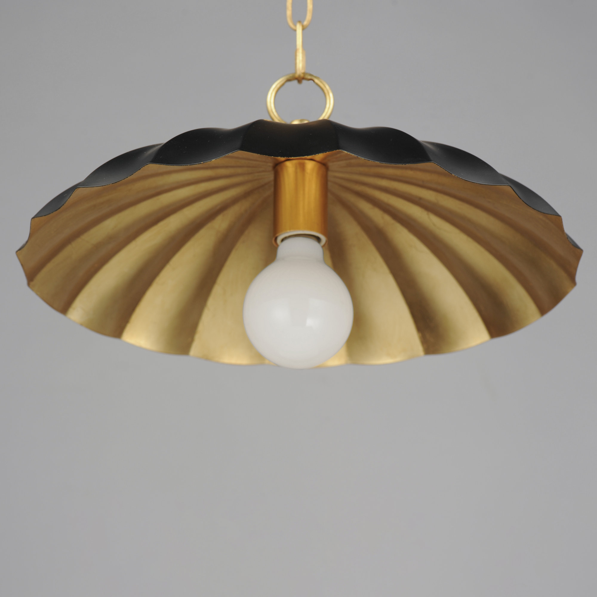 Granduca Single Light Metal Steel Dimmable Pendant, Black