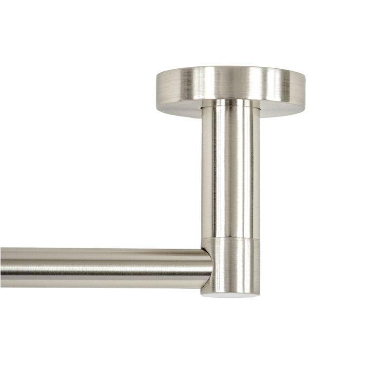 Venezia 4 Piece Wall Mounted Bathroom Hardware Set with 18" Towel Bar, Brushed Nickel