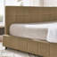Structure de lit double capitonnée capitonnée, structure de canapé-lit avec dossier et accoudoirs confortables, lit double pour chambre à coucher, salon, velours, brun (80,5 po x 59 po x 30,5 po)