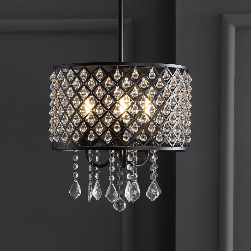 Lustre tambour Colletti, H 13,75 po x l 13 po x P 13 po