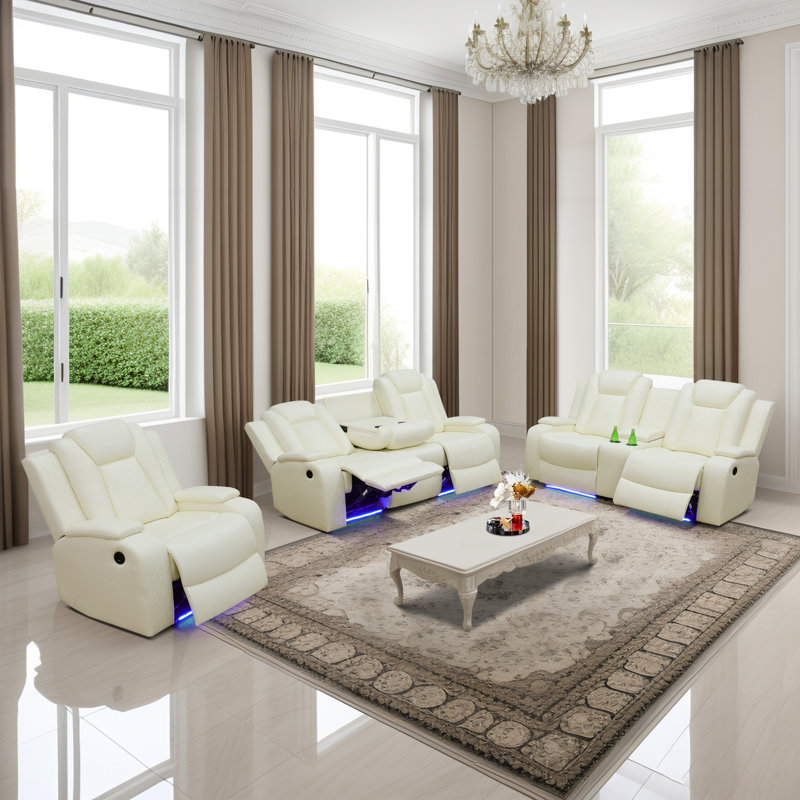 Fauteuil inclinable en similicuir Kirstein