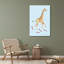 Art encadré sur toile tendue par Trinx Charro, Merc Lopez, Girafe Joy Ride II-1296551834