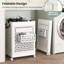 Plastic Rolling Laundry Basket with Handles