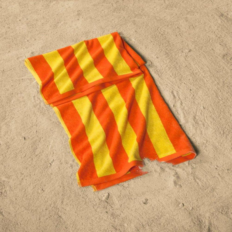 Pennsylvania Midweight Jacquard Beach Towel, Orange/Yellow