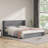 Annek Upholstered Bed Frame with Lift Up Storage, 40.9"H Wingback Headboard, Wood Slats & Metal Frame, Multiple Sizes & Fabric Options Available-104047212-107940613