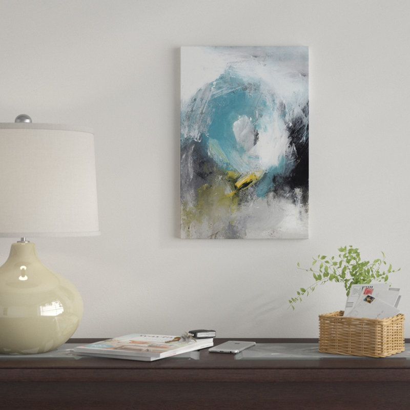 « aquamarine ii », impression sur toile, H 18 po x l 12 po x P 1,5 po, Toile tendue, Pas de tapis