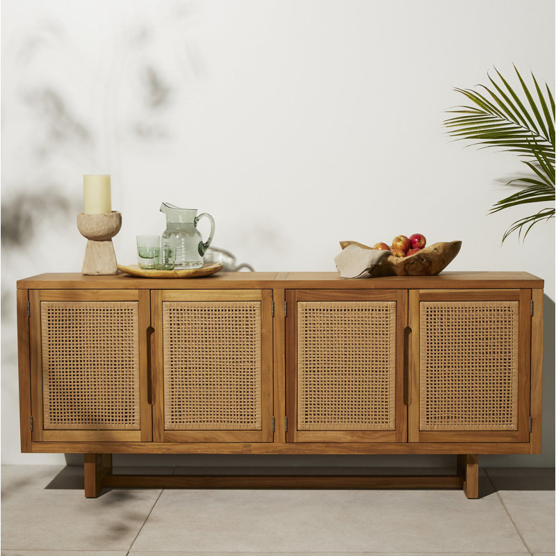 Buffet en bois massif de 72 po de largeur Dacion