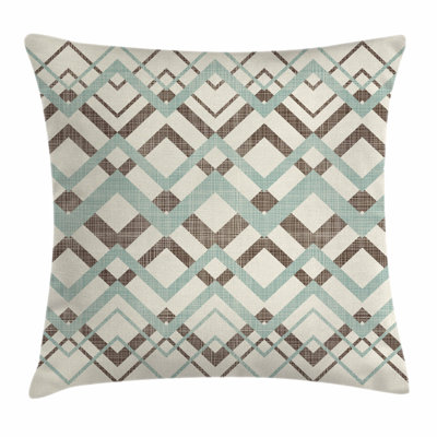 Chevron Vintage Zigzag Lines Square Pillow Cover