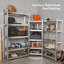 90cm W Steel Height -Adjustable Shelving Unit
