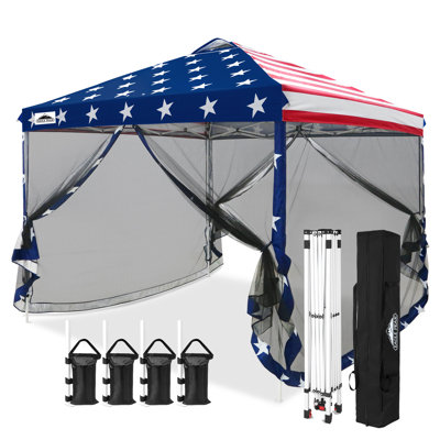 120'' W x 120'' D Steel Pop-Up Canopy