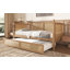 Lit de jour simple en rotin avec lit gigogne simple