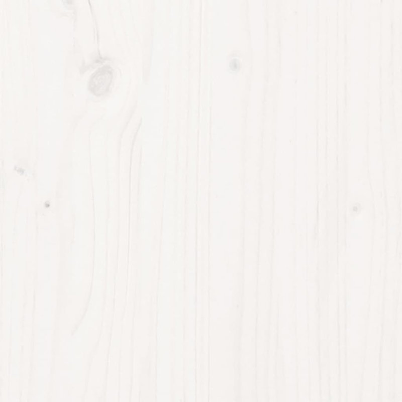  Sideboard White 43.7X13.4X23.6" Solid Wood Pine